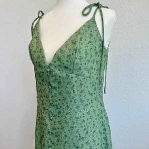 House of CB Cornelia Green Floral Midi Dress